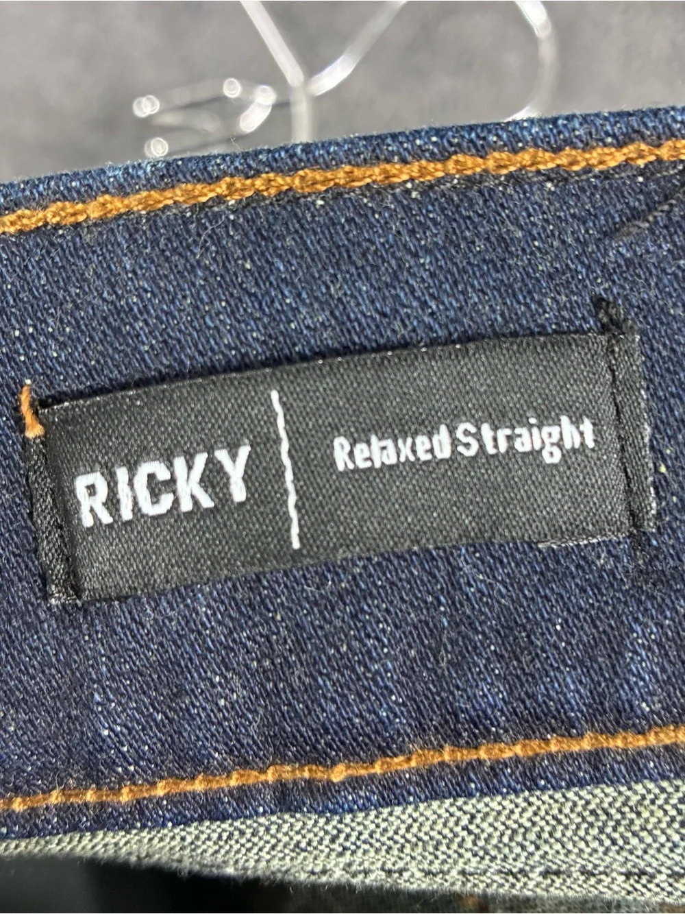 True Religion Ricky Relaxed Straight jeans in a dark indigo wash
